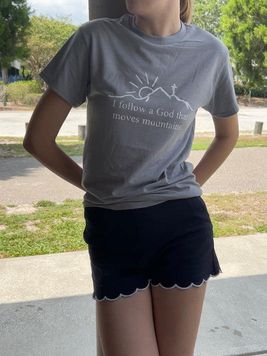 Mountains T-shirt in Grey