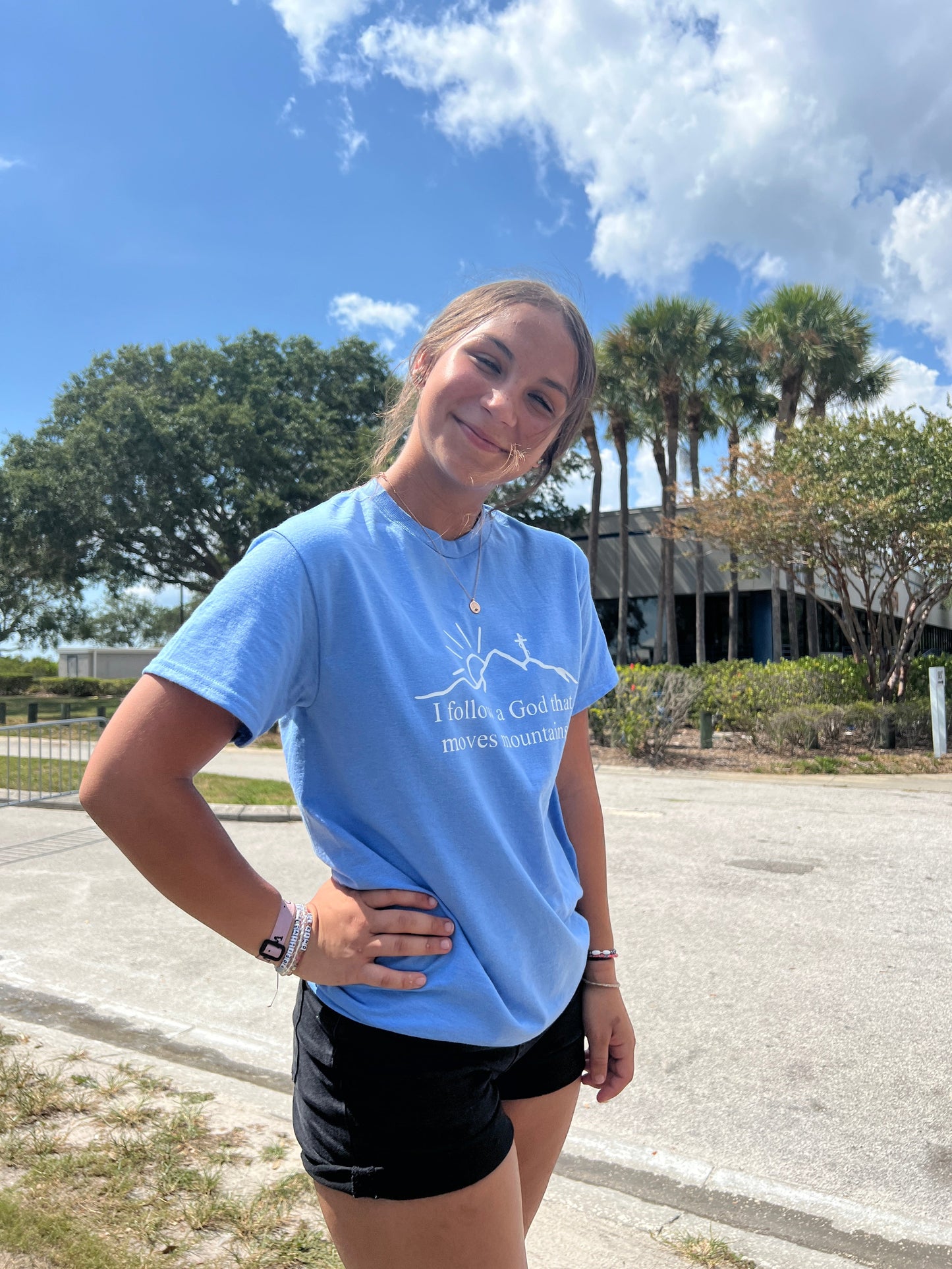 Mountains T-shirt in Blue